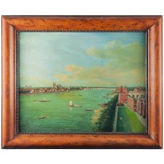 Oil on canvas river Thames
