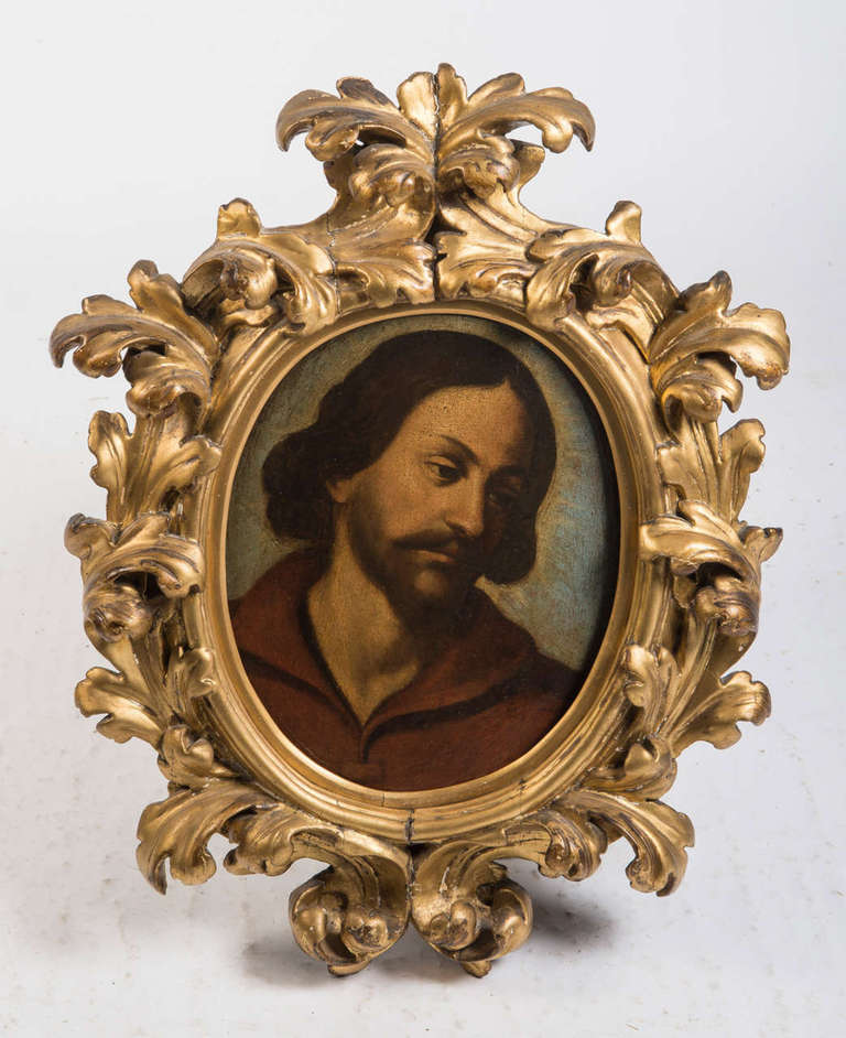 Oval Oil on Oak Panel