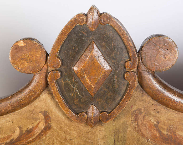 Small Painted Box Settle For Sale 2
