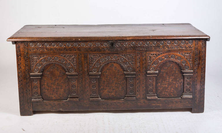 Arcaded Coffer For Sale 1