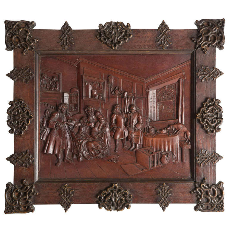 Carved panel Hogarth For Sale
