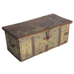 Iron bound oak table box