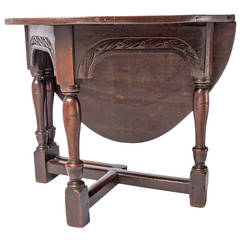 Antique Oak credence table