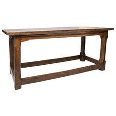 Small oak refectory table