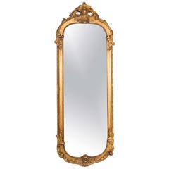 Gilt cared wood frame mirror