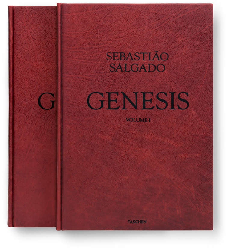 Salgado’s masterpiece: GENESIS — Earth eternal.
A photographic homage to our planet in its natural state.
Two volumes bound in full leather, limited to five editions of 100 numbered and signed sets. Every set comes with a gelatin silver print,