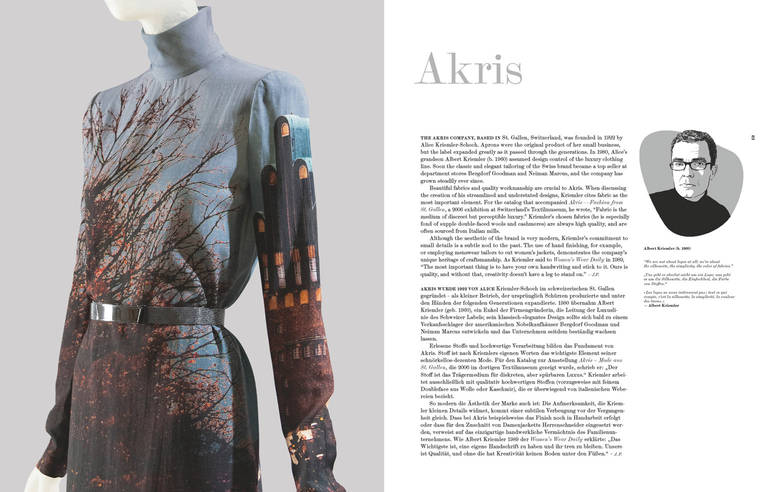 Italian Fashion Designers A-Z, Akris Edition