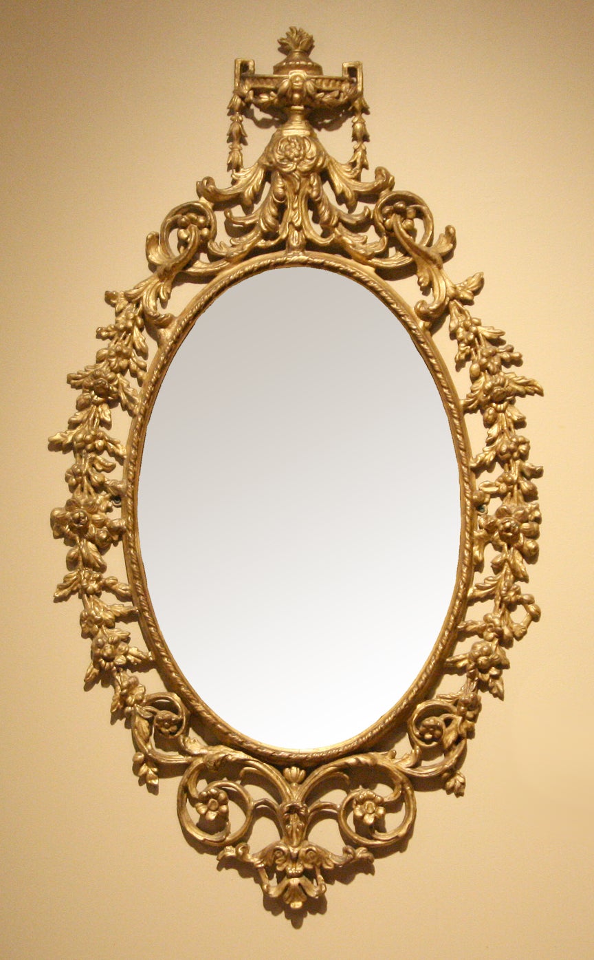 George III rococo carton pierre mirror For Sale