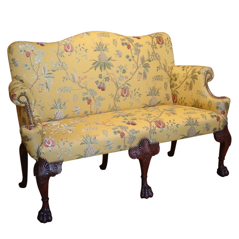 George II Walnut Settee For Sale