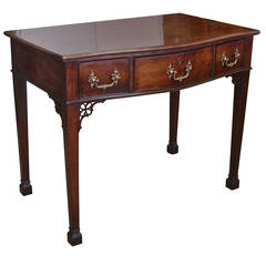 Late George II Period Mahogany Side Table, in the Manner of Chippendale