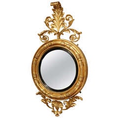 Late Regency Convex Mirror of Large Size