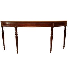 Late George III/Regency period mahogany and gilt bronze console