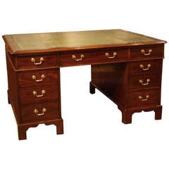 George III period mahogany partners desk