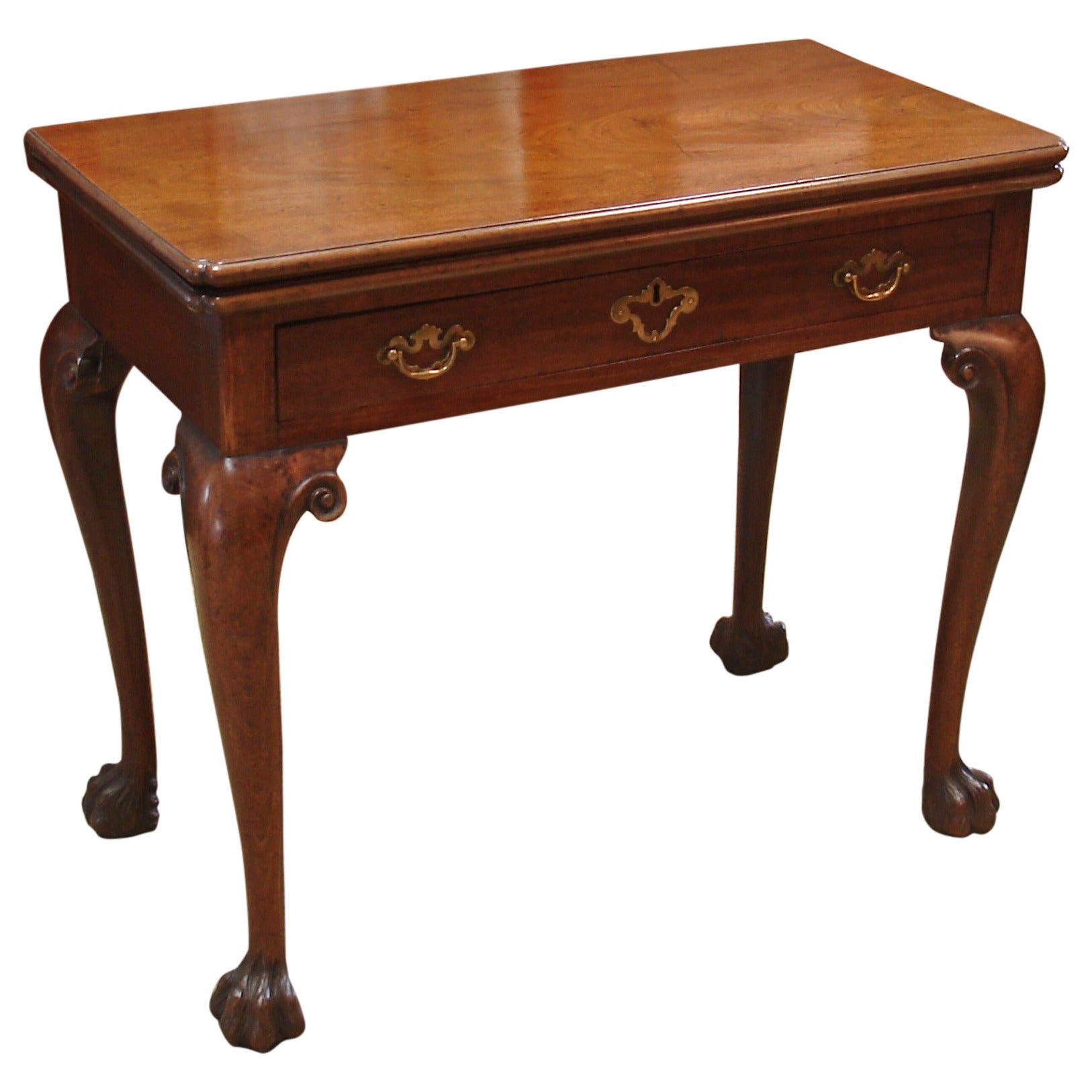 George II Period Mahogany Tea Table For Sale