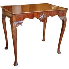 Irish George II period mahogany silver table