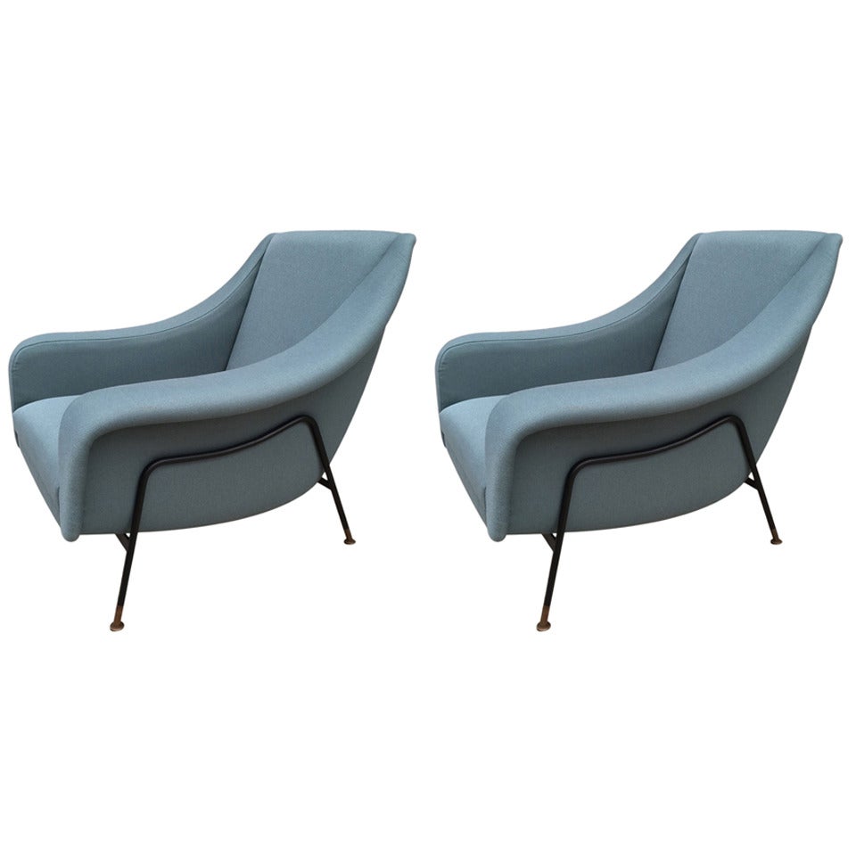 Pair of Armchairs Designed by Arflex