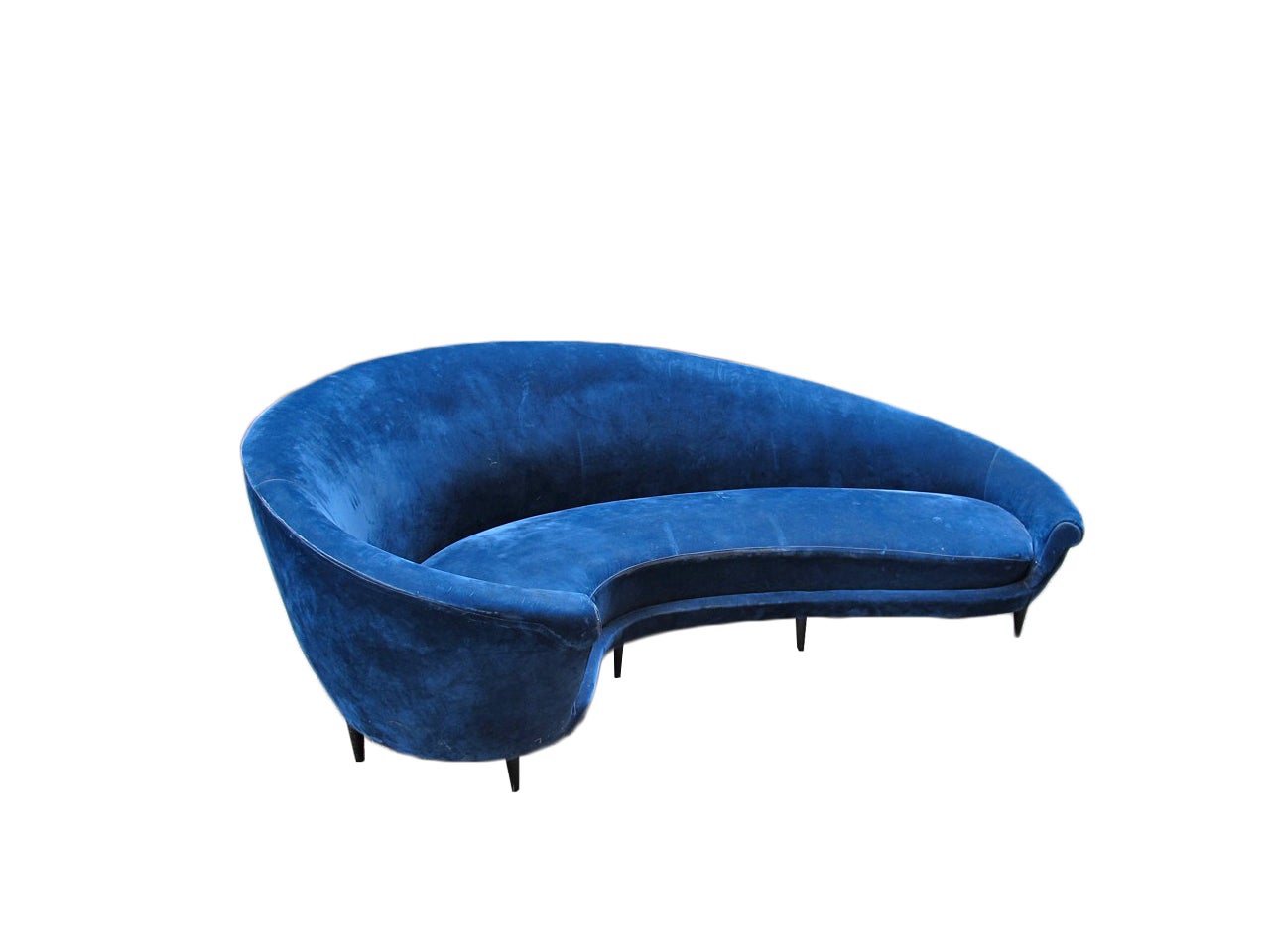 Curved sofa,  Ico Parisi design,