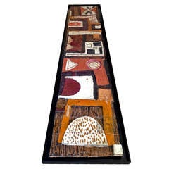 Rare Panel Totem Ceramic designed by Elio Schiavon !950