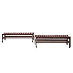 Rare Pair of Benches, Ico Parisi Design