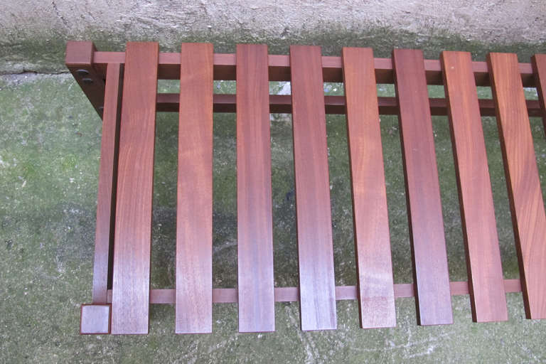 Teak Rare Pair of Benches, Ico Parisi Design