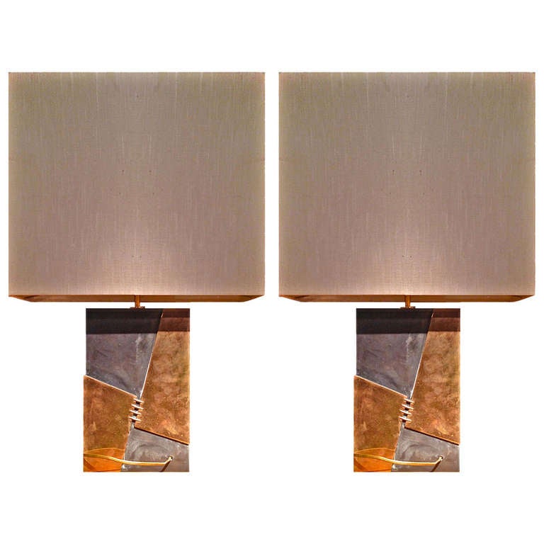 Two 1970s Lamps Signed by Esa Fedrigolli