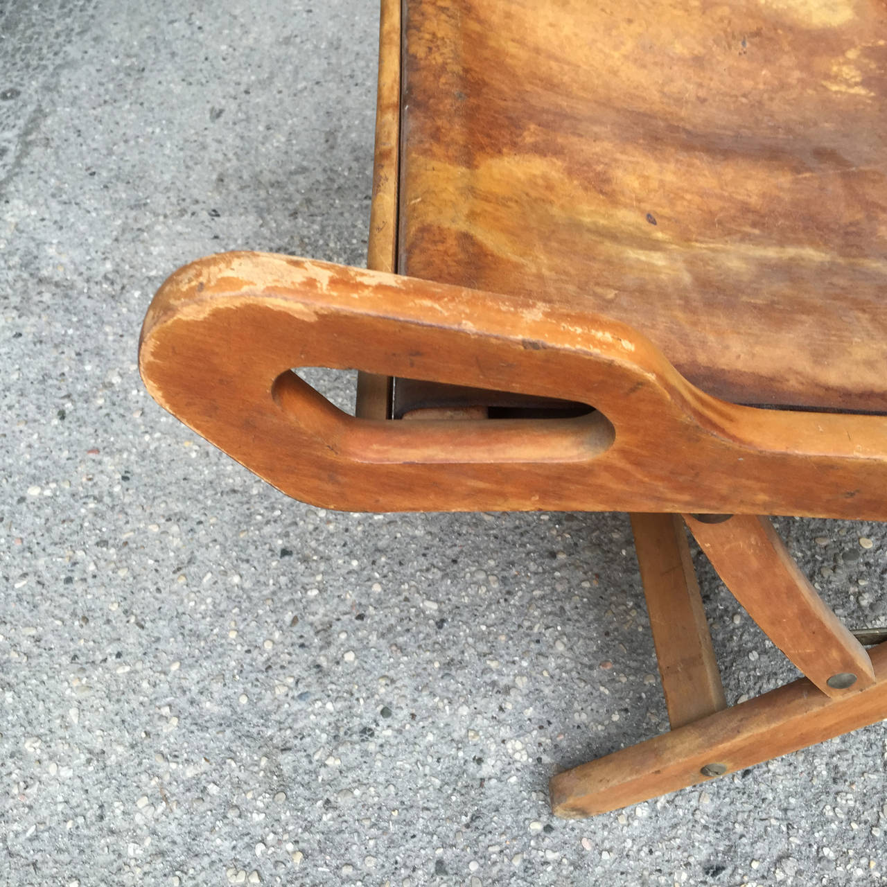 1950s Folding Beech Chair 