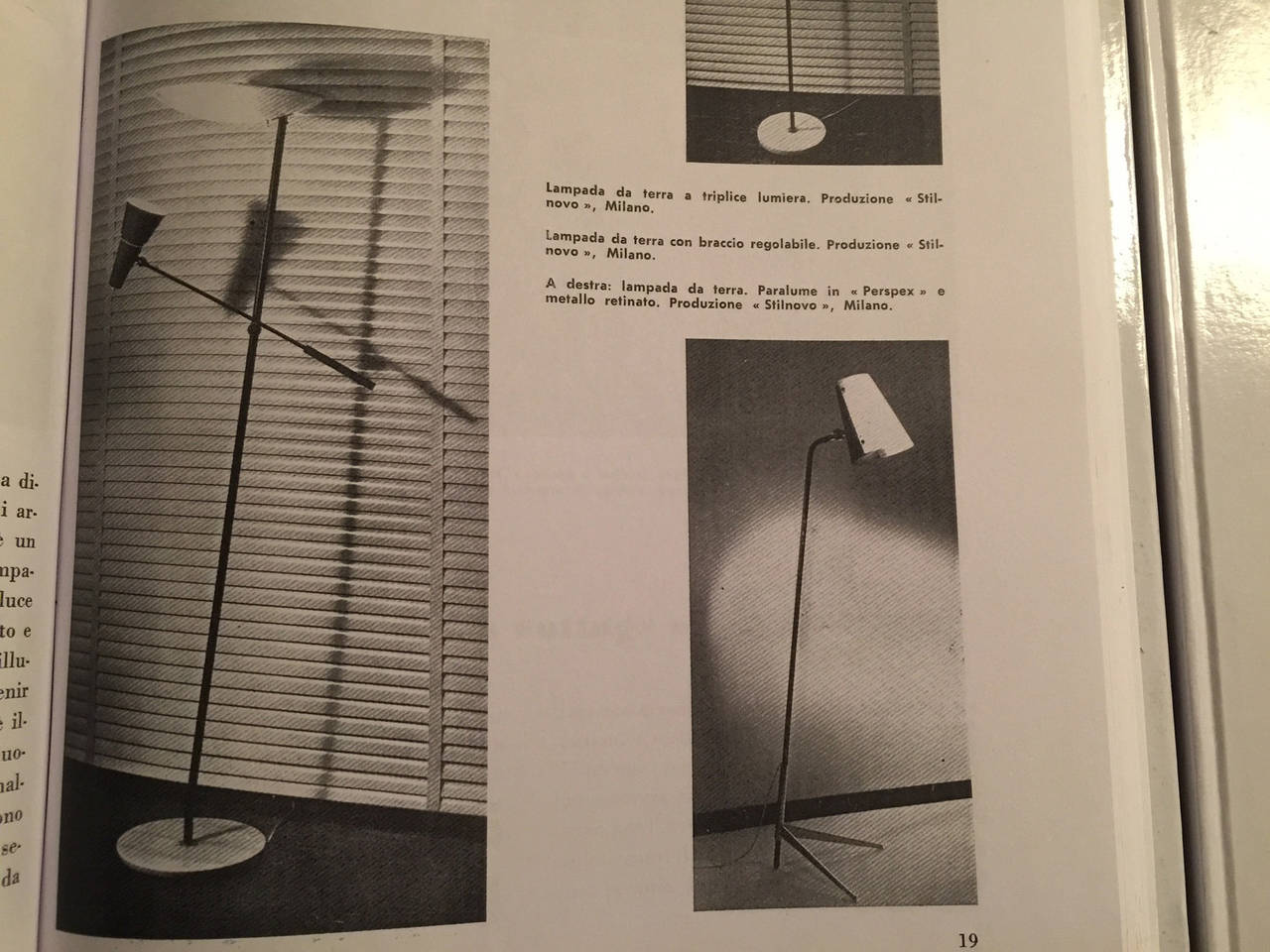 Brass Rare Floor Lamp Designed by Stilnovo, 1950