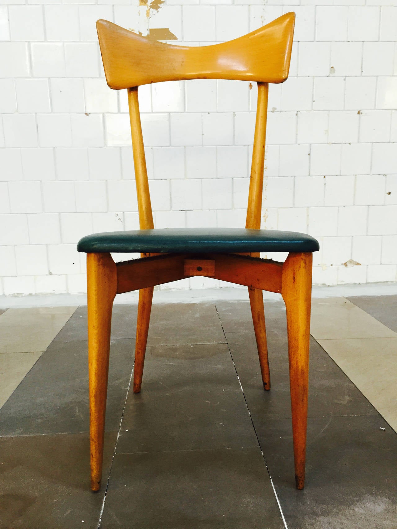 Italian Six Chairs Designed by Ico Parisi, 1950 For Sale