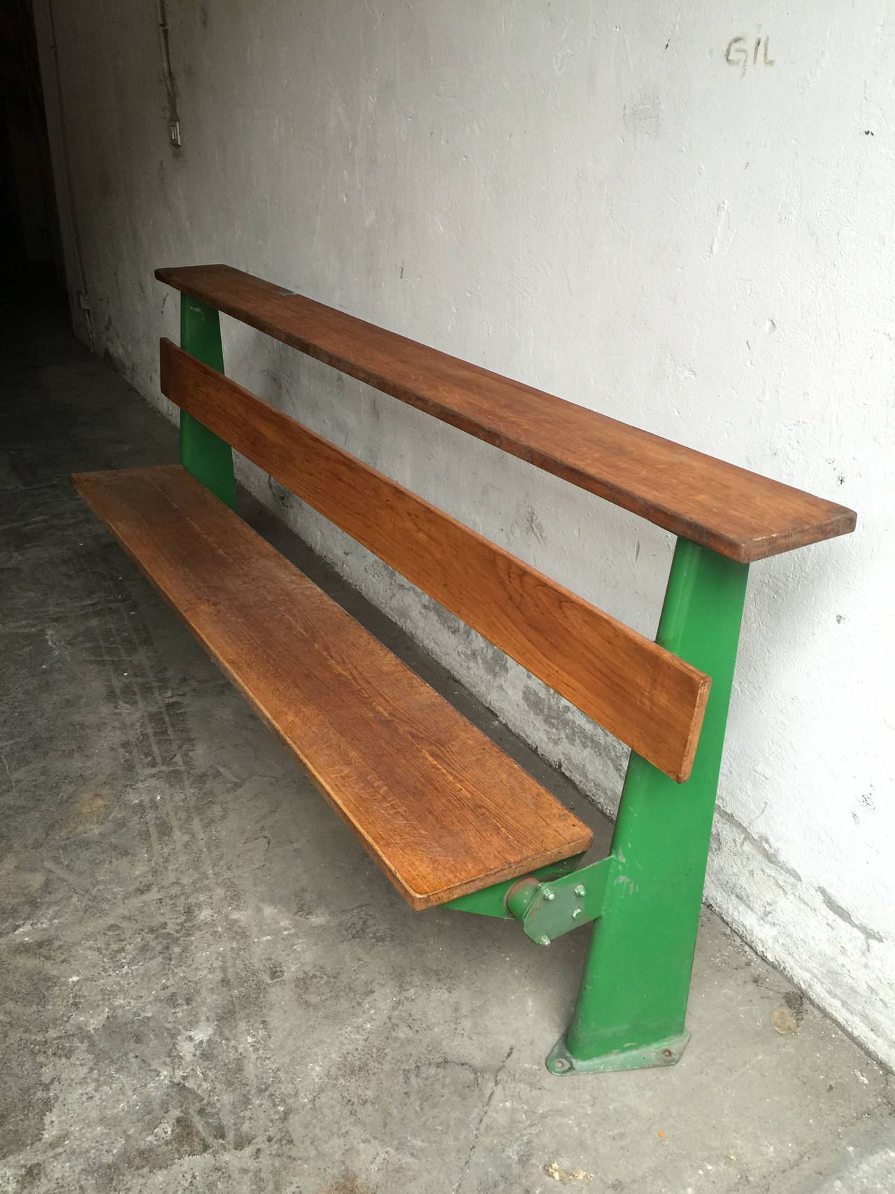 Bench Designed by Jean Prouvé In Good Condition In Saint-Ouen, FR
