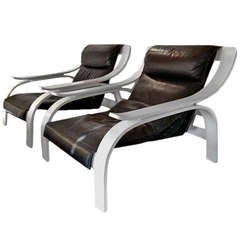 Pair of armchairs Design Marco Zanuso