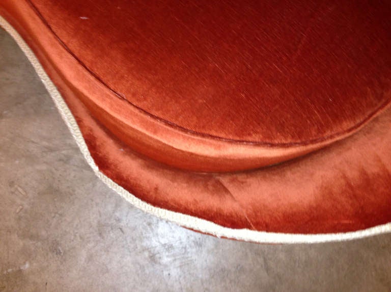 Spectacular curved sofa, design Gigi Radice, In Good Condition In Saint-Ouen, FR