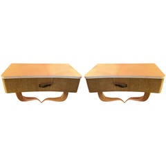 Pair of Bedside Tables Designed by Guglielmo Ulrich