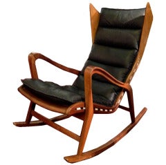 Rocking Chair Mod 572  Production Cassina Attributed  Gio Ponti