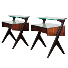 A Pair of Italian Single-Drawer Nightstands