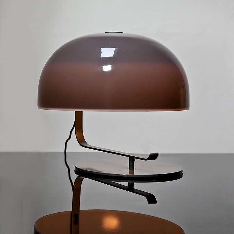 Modern Rare Gray Model No. 275 Articulated Desk Lamp By Marco Zanuso