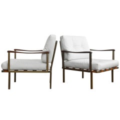 Pair of P24 Lounge Chairs by Osvaldo Borsani