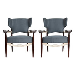 Pair of Lounge Chairs by Carlo Enrico Rava