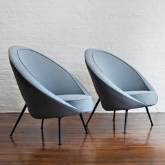 Rare Pair of 813 'Egg' Lounge Chairs by Ico & Luisa Parisi