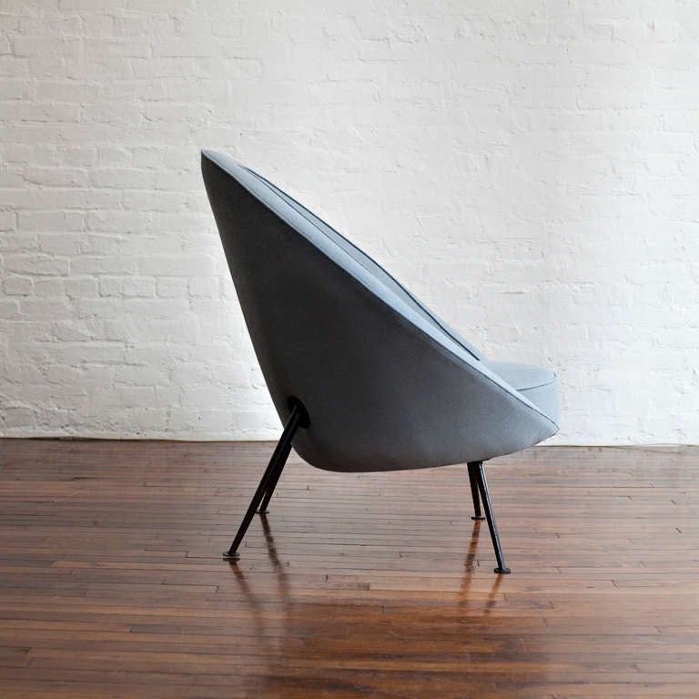 Italian Rare Pair of 813 'Egg' Lounge Chairs by Ico & Luisa Parisi