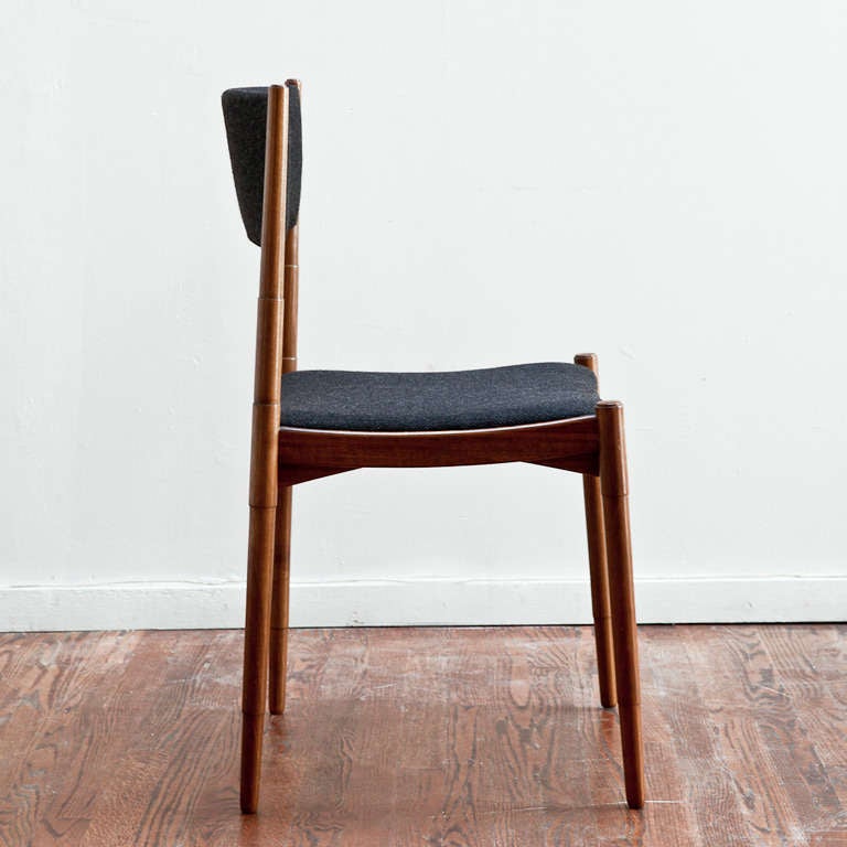Modern Set of Six Model No. 108 Dining Chairs by Carlo De Carli