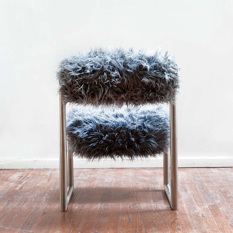 Italian Pair of “Due Più” Chairs by Nanda Vigo