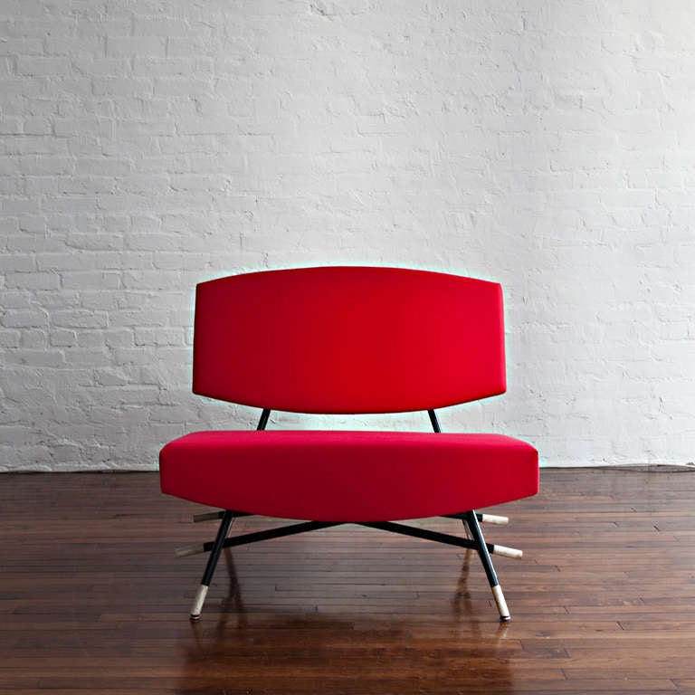 Rare model no. 865 lounge chair, designed in 1958, manufactured by Cassina. Provenance available. 
