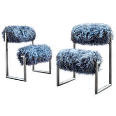 Pair of “Due Più” Chairs by Nanda Vigo