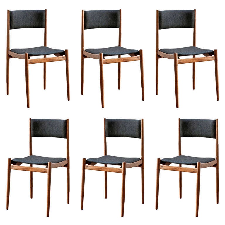 Set of Six Model No. 108 Dining Chairs by Carlo De Carli