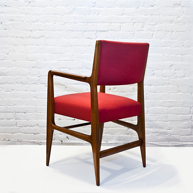 Upholstery Pair of Armchairs by Gio Ponti
