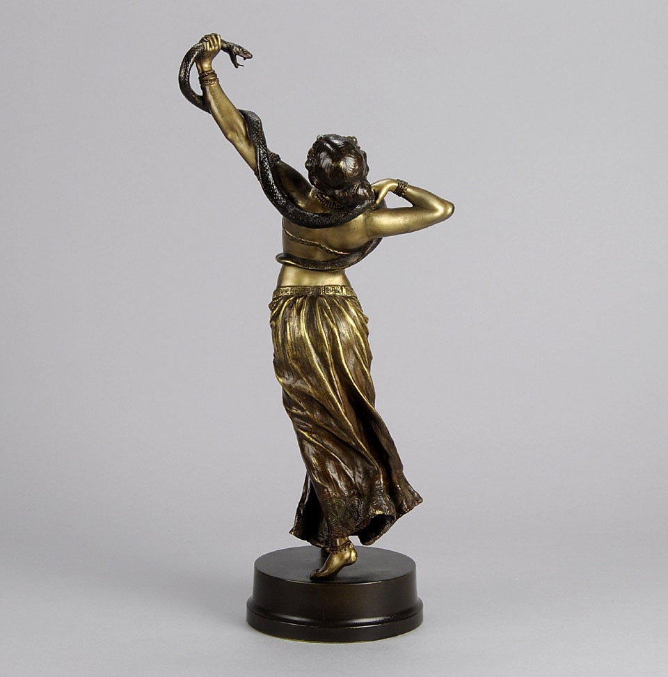 Dancer with Snake Sculpture In Excellent Condition For Sale In London, GB