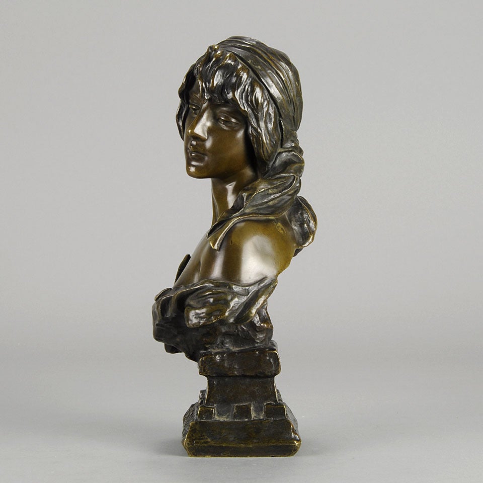 French Cendrillon Bronze Bust