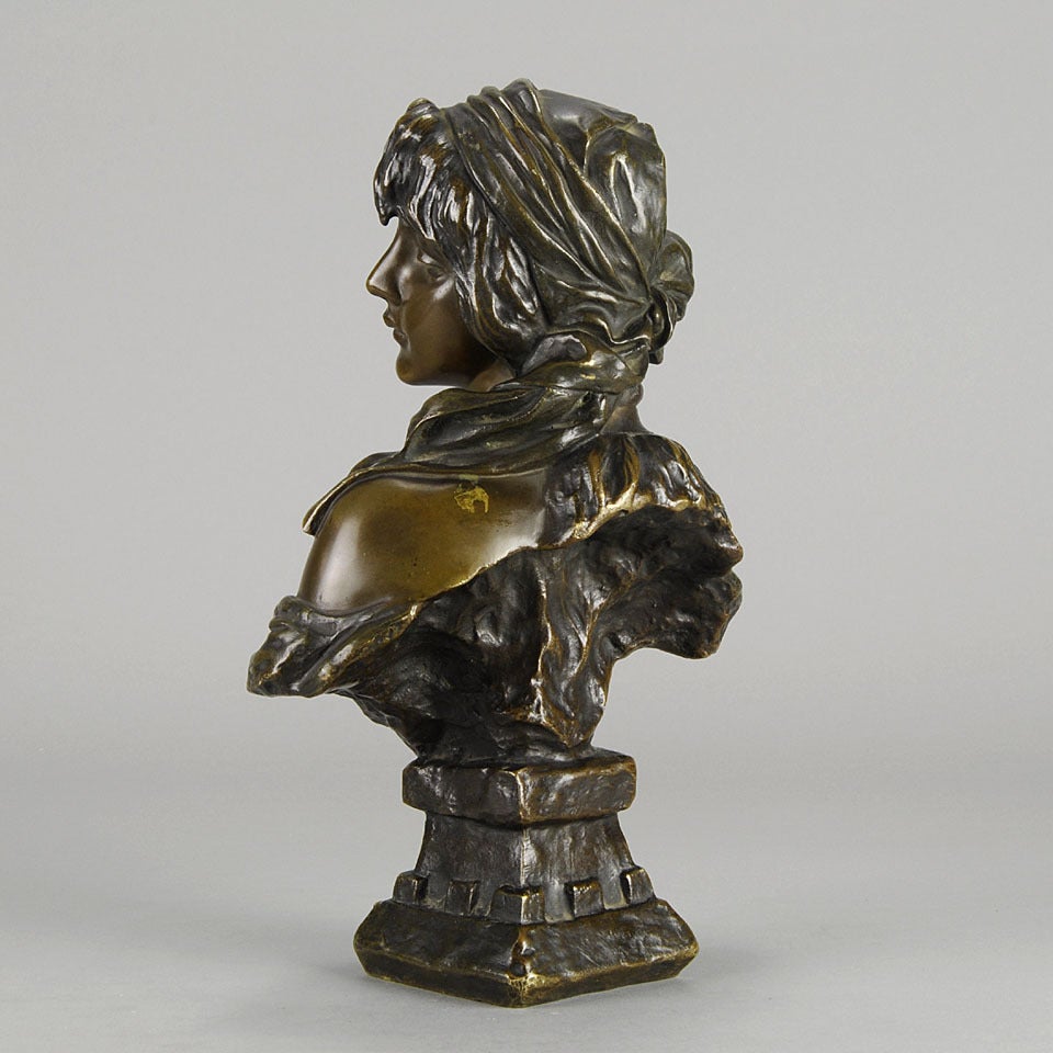 Cast Cendrillon Bronze Bust