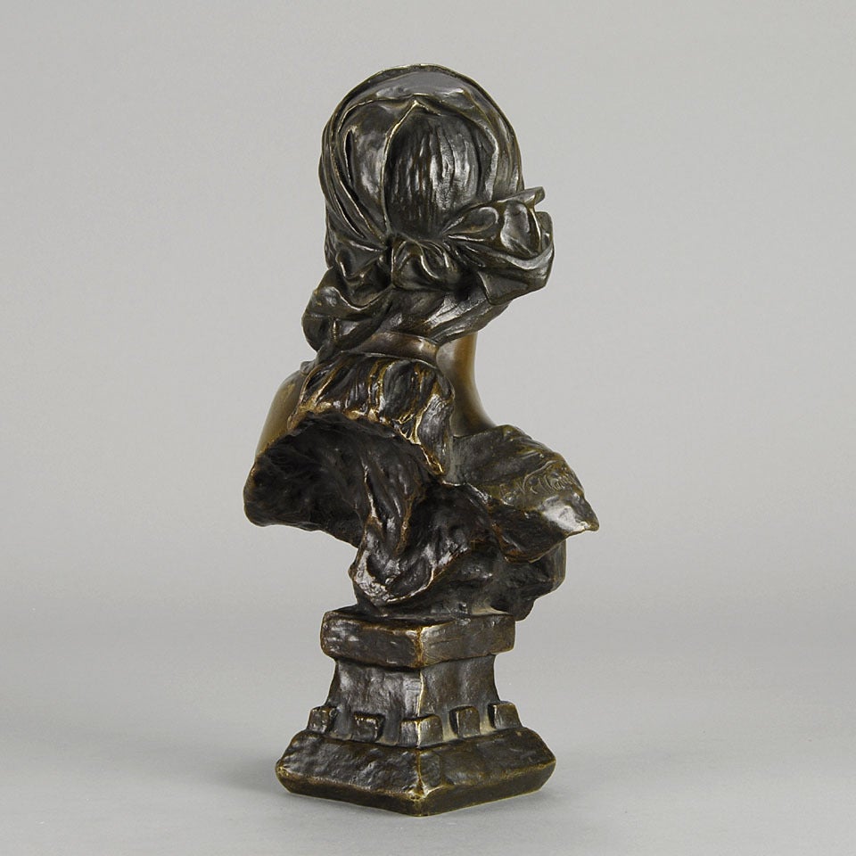 Late 19th Century Cendrillon Bronze Bust
