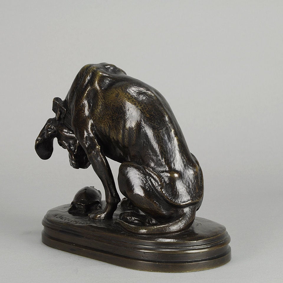 Late 19th Century Chien et Tortue Sculpture For Sale